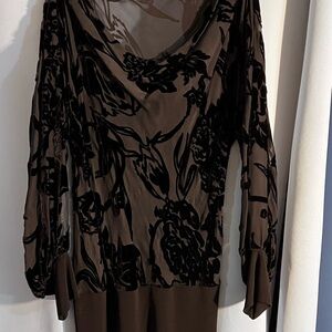 Elegant Black Floral Blouse